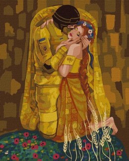 Malowanie po numerach -Ukraiński pocałunek 40x50cm