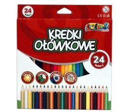 Kredki Premium Kolori ołówkowe 24 kolory PENMATE