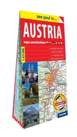 See you! in... Austria. Mapa samochodowa 1:475 000