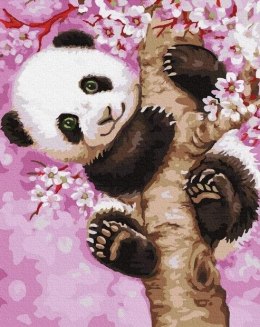 Malowanie po numerach - Śliczna panda 40x50 cm