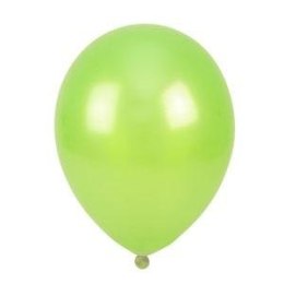 Balony metalizowane jasnozielone 25cm 100szt