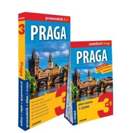 Praga 3w1: przewodnik + atlas + mapa w.2023