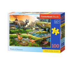Puzzle 100 World of Dinosaurs CASTOR