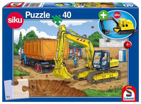 Puzzle 40 Siku Koparka + zabawka G3