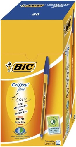 Długopis Cristal Fine czarny (50szt) BIC