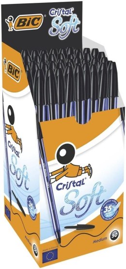 Długopis Cristal Soft czarny (50szt) BIC