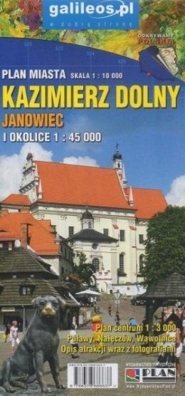 Mapa - Kazimierz Dolny i okolice 1:45 000