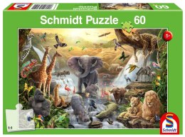 Puzzle 60 Zwierzęta Afryki