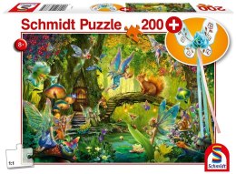 Puzzle 200 Leśne wróżki + różdżka G3