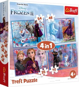 Puzzle 4w1 Podróż w nieznane TREFL