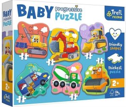 Puzzle Baby Progressive - Pojazdy TREFL
