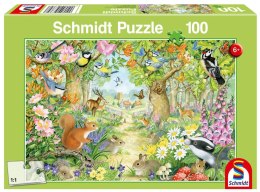 Puzzle 100 Leśne zwierzęta G3