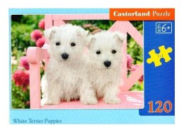 Puzzle 120 White Terrier Puppies CASTOR