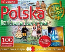 Puzzle: Polska-kultura ludowa+atlas