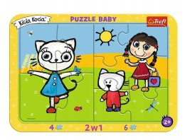 Puzzle ramkowe Baby - Szczęśliwa Kicia Kocia TREFL