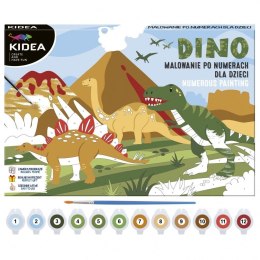 Obraz malowanie po numerach - Dinozaury KIDEA
