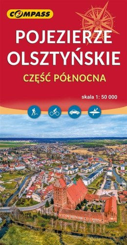 Mapa - Pojezierze Olsztyńskie 1:50 000