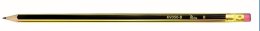 Ołówek z gumką twar.B KV050-B (12szt.)