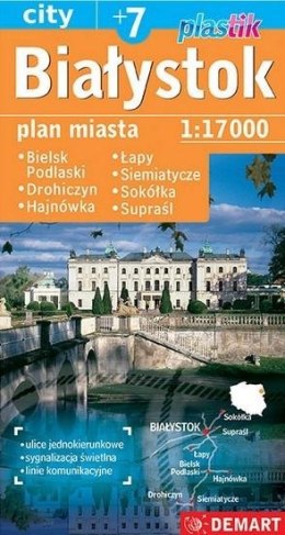 Plan miasta Białystok +7 1:17 000 w.2023