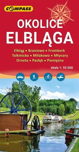 Mapa - Okolice Elbląga 1:55 000