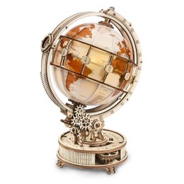 Puzzle Drewniane - 3D - Świecący Globus