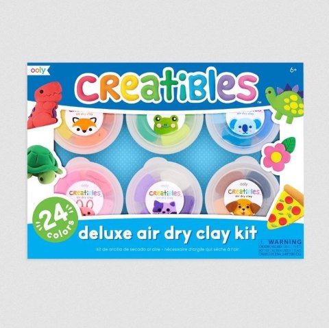 Lekkolina Creatibles Air Dry Clay Kit 24 kolory