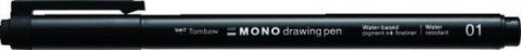 Cienkopis Mono drawing pen czarny 01 0.25mm (4szt)