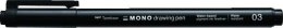 Cienkopis Mono drawing pen czarny 03 0.35mm (4szt)