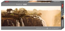 Puzzle 1000 Afryka, Zambia, Słoń przy wodopoju