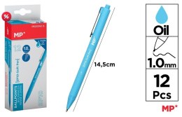 Długopis olejowy 1,0mm lazurowy (12szt)