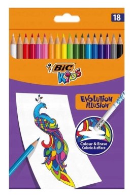 Kredki ołówkowe Kids Evolution Illusion 18 kol BIC