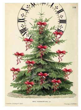 Karnet B6 z kopertą Święta Choinka i zegar