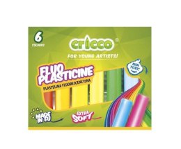 Plastelina 6 kolorów fluorescencyjna CRICCO