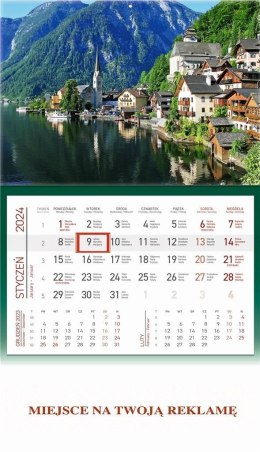 Kalendarz 2024 jednodzielny górskie jezioro