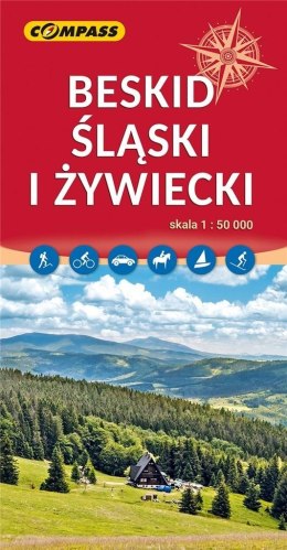Mapa turystyczna - Beskid Śląski i Żywiecki w.2023