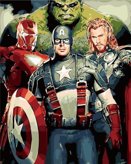 Malowanie po numerach - Avengers 40x50cm