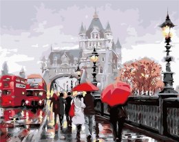 Malowanie po numerach - Deszczowy Londyn 40x50cm