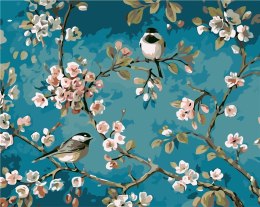 Malowanie po numerach - Wiosenne ptaki 40x50cm