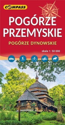 Mapa turystyczna - Pogórze Przemyskie 1:50 000