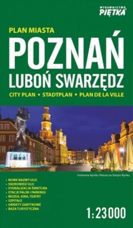 Poznań 1:23 000 plan miasta PIĘTKA