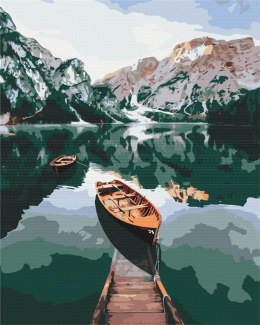 Malowanie po numerach - Łódka na jeziorze 40x50cm