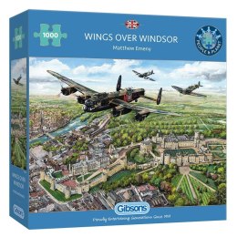 Puzzle 1000 Samoloty nad Zamkiem Windsor