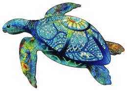 Puzzle drewniane/kolorowe - Żółw morski