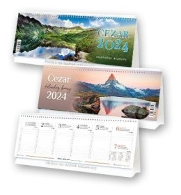 Kalendarz 2024 Biurowy stojący Cezar MIX