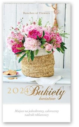 Kalendarz 2024 Reklamowy Bukiety kwiatów