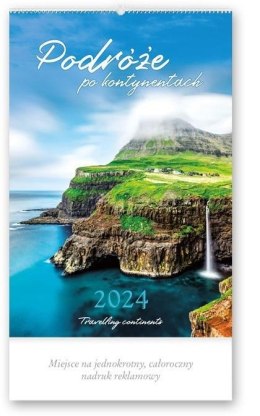 Kalendarz 2024 Reklamowy Podróże po kontynentach