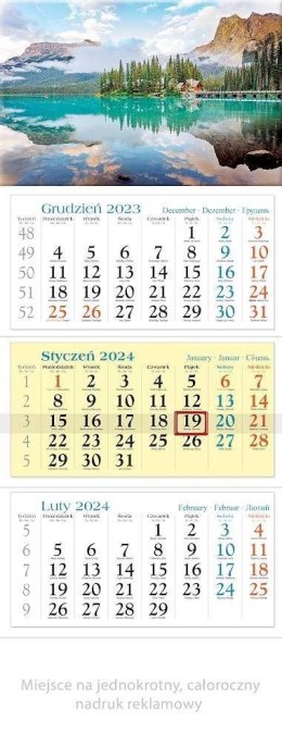 Kalendarz 2024 Trójdzielny Jezioro