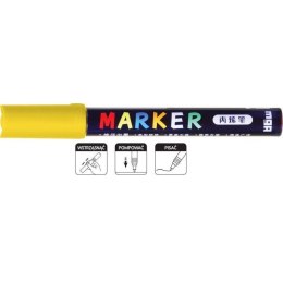 Marker akrylowy 1-2mm żółty (6szt) M&G