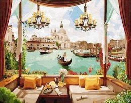 Malowanie po numerach - Okno na Wenecję 40x50cm