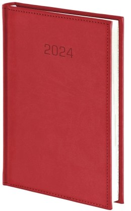 Kalendarz 2024 B5 Dzienny Vivella czerwony